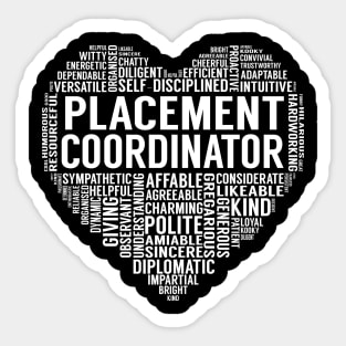 Placement Coordinator Heart Sticker